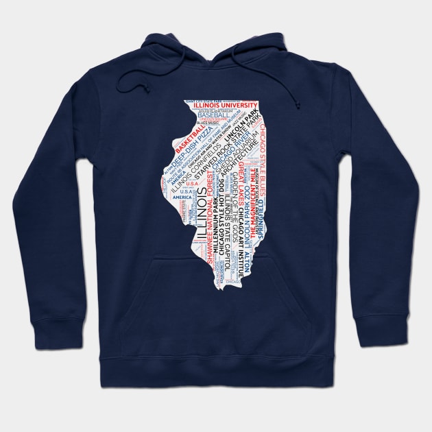 Illinois' Heartland Beauty Hoodie by Place Heritages